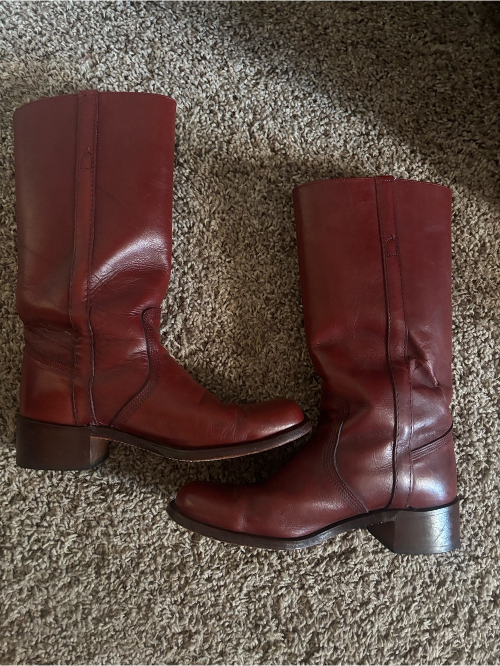 Vintage Men’s Frye Campus Leather Pull-On Western Boots